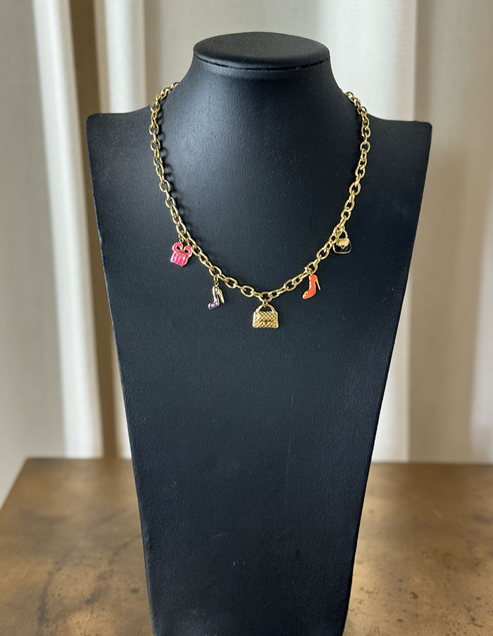 Ketting Fashion Bedels Goud 