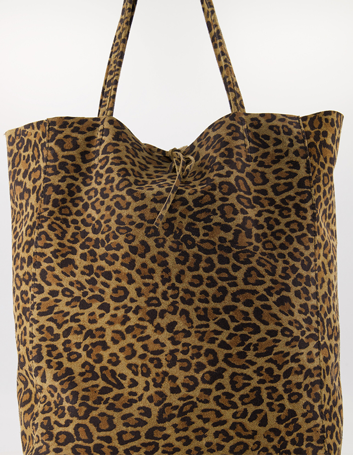 Tas Mia Suède Leopard