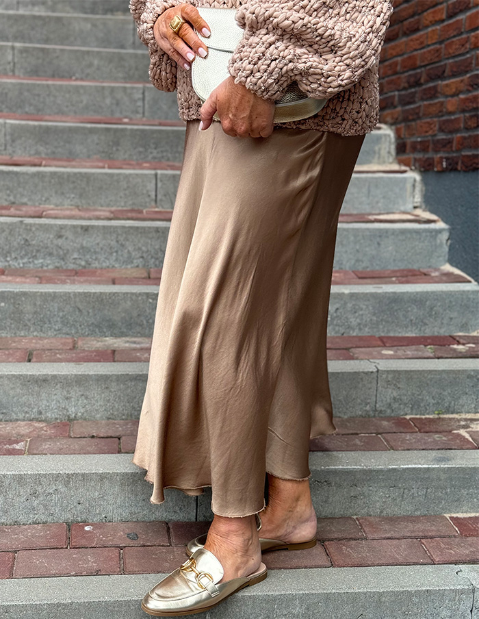 Rok Blair Satin 6131 Donker Goud