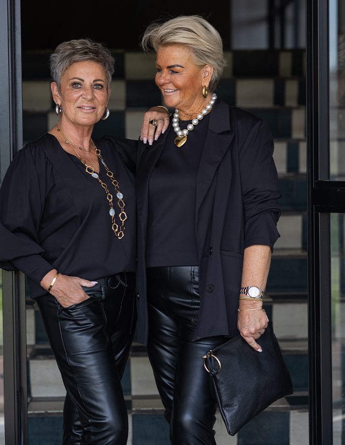 Broek Chica's Met Koordje Zwart 
