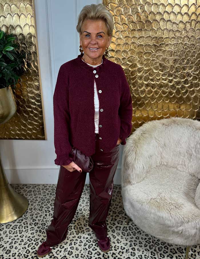Broek Lak H3763 Bordeaux