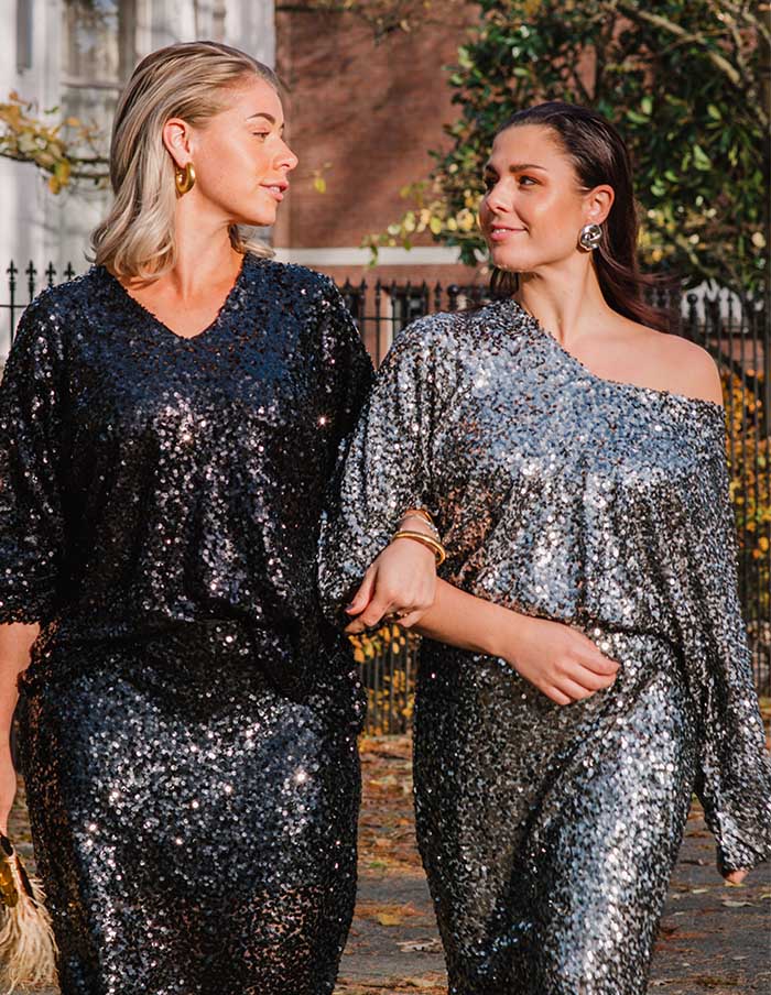 Top Pailletten Twinkle 6592 Zwart