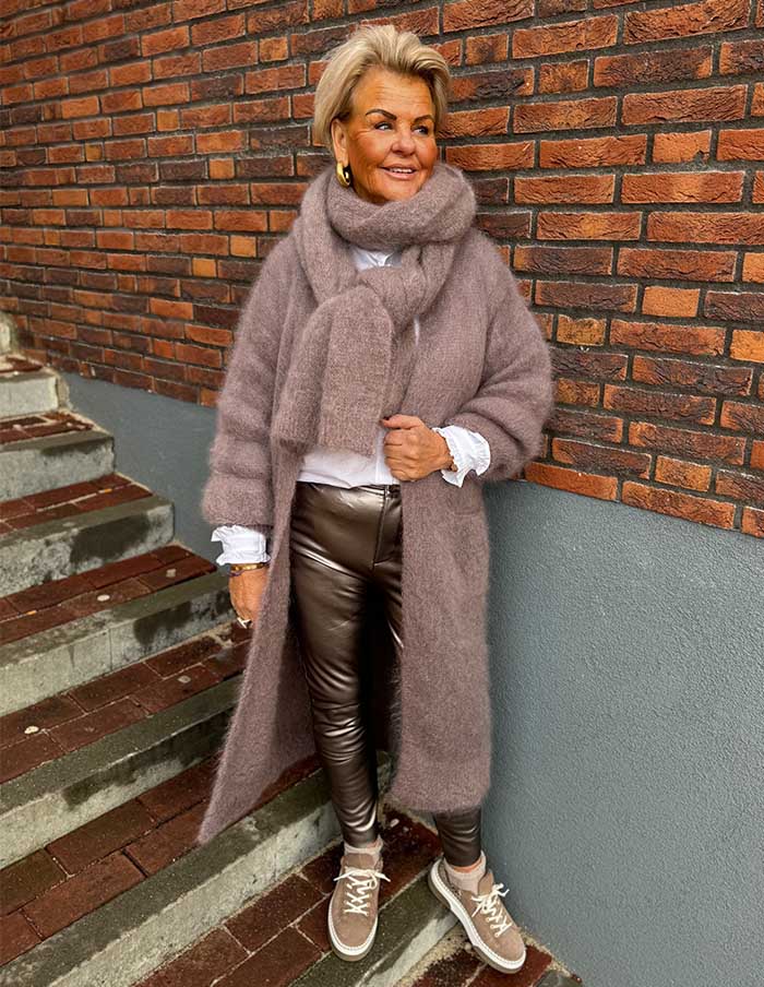 Sjaal Unique 22133 Taupe