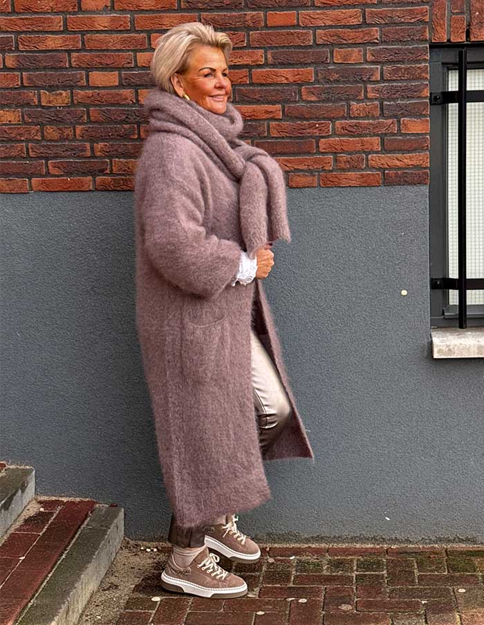 Sjaal Unique 22133 Taupe
