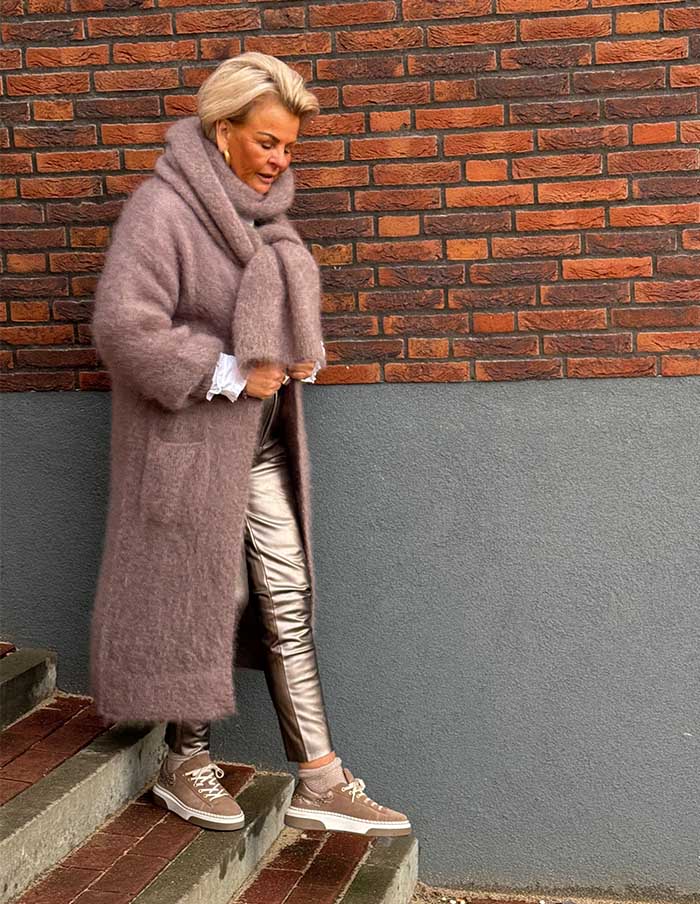 Sjaal Unique 22133 Taupe