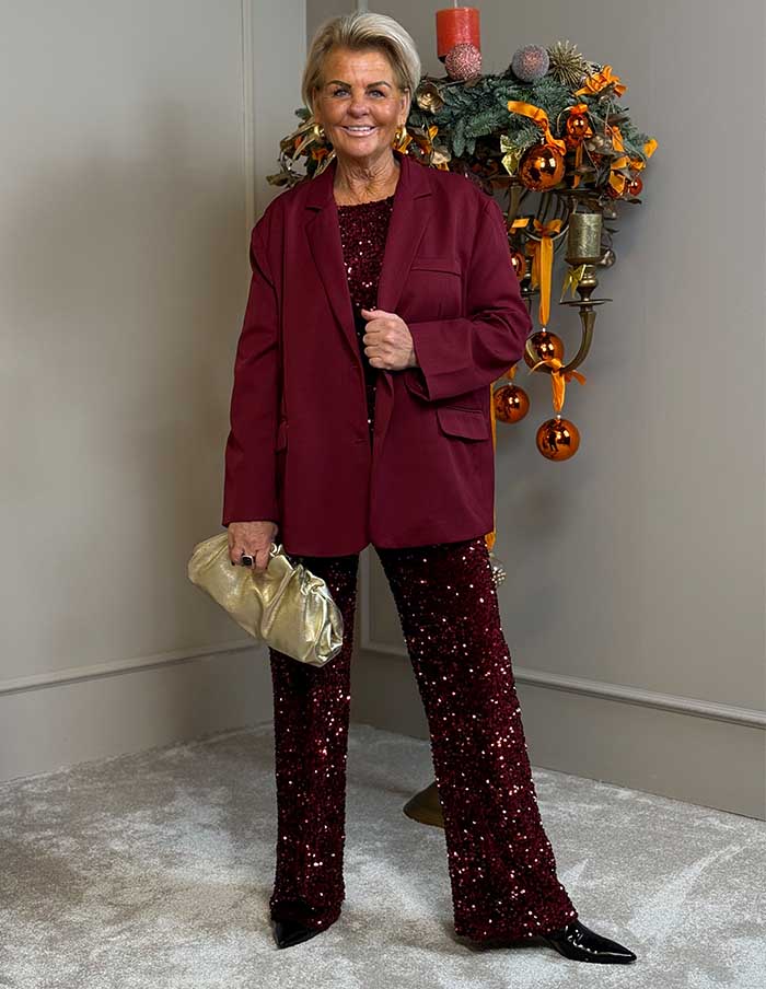 Blazer Olivia Uni H3671 Bordeaux