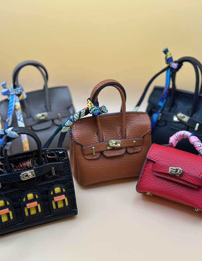 Bag Charm Birdie Rood 