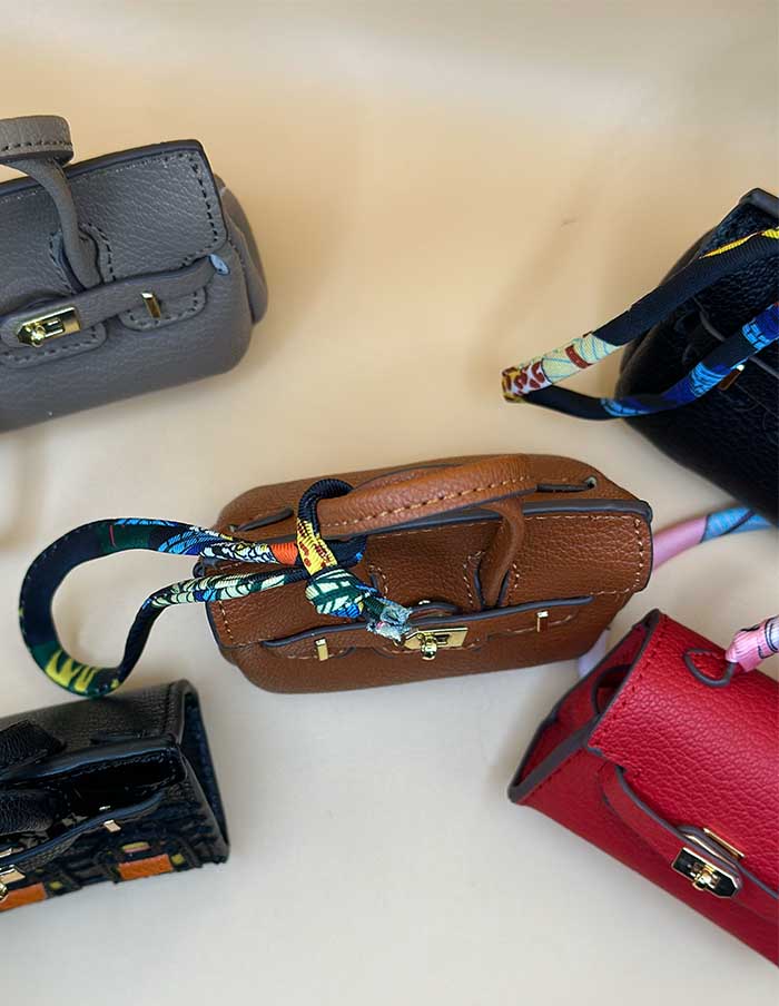 Bag Charm Birdie Rood 