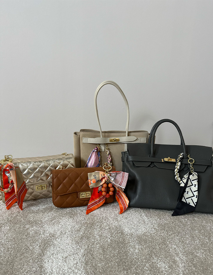 Bag Charm Strik Oranje