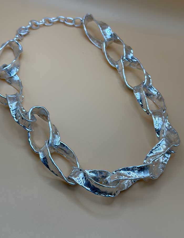 Ketting Grove Schakel Zilver