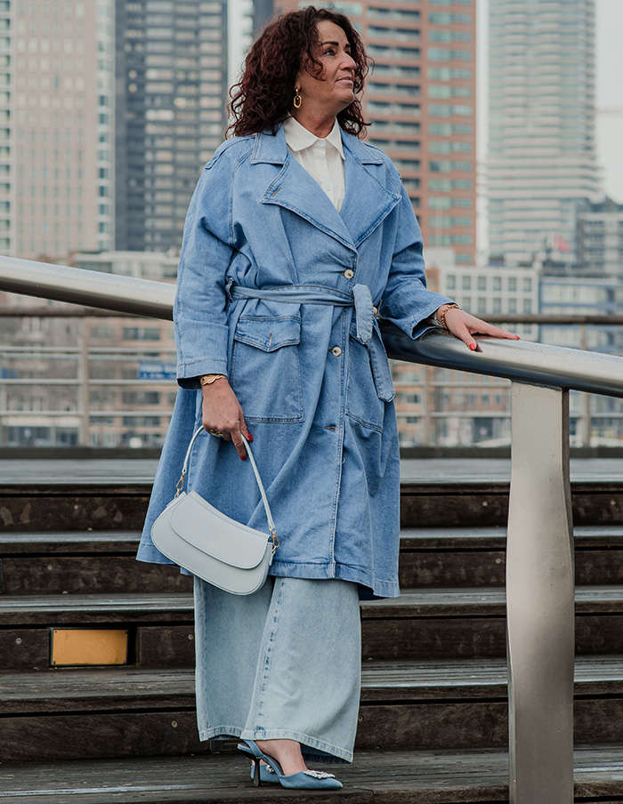 Trenchcoat Laurie YH1019 Denim