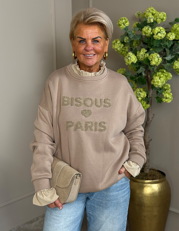Sweater Bisous Paris Z2440 Taupe