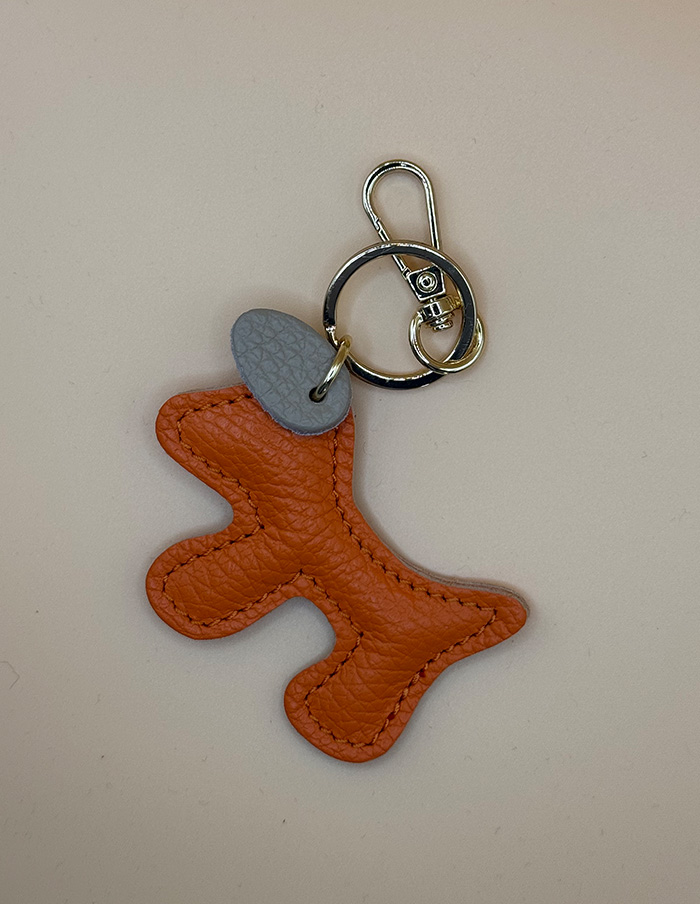 Bag Charm Dog Oranje