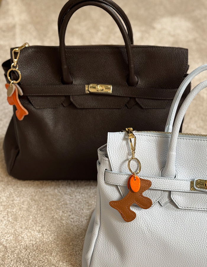 Bag Charm Dog Oranje