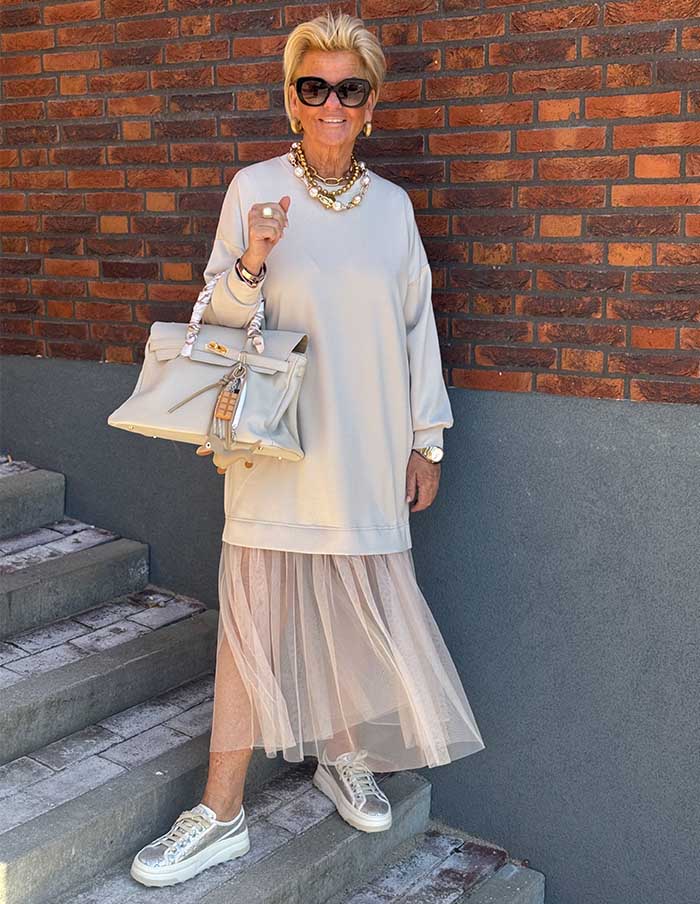 Jurk Lima Tulle 79724 Beige