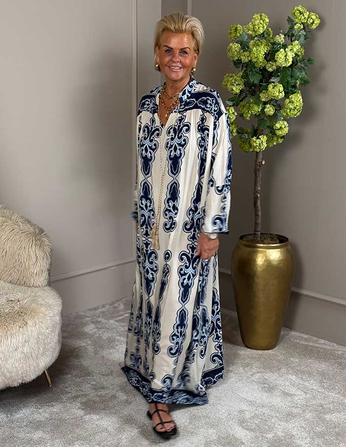 Jurk 2 Bali 10276 Donkerblauw