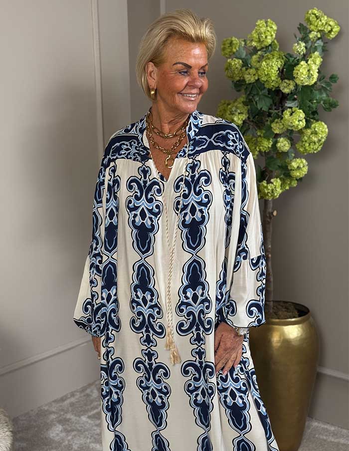 Jurk 2 Bali 10276 Donkerblauw