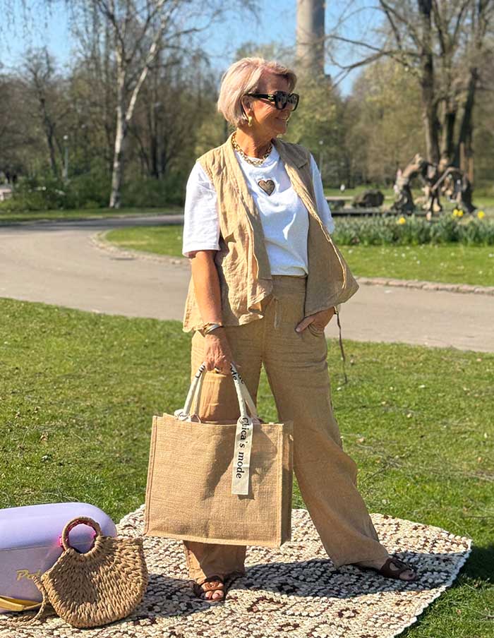 Gilet Le Lin 31241 Camel