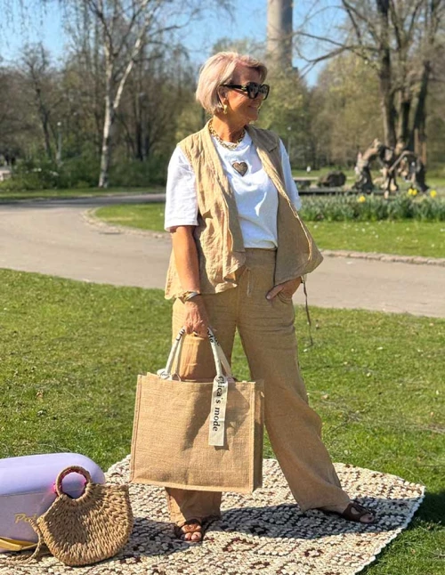 Gilet Le Lin 31241 Camel