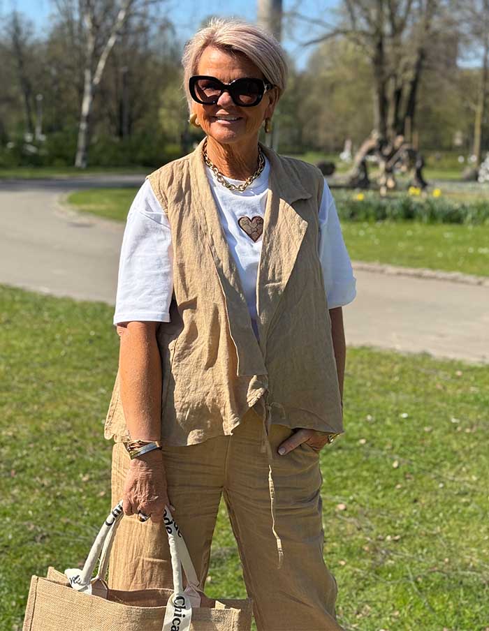 Gilet Le Lin 31241 Camel