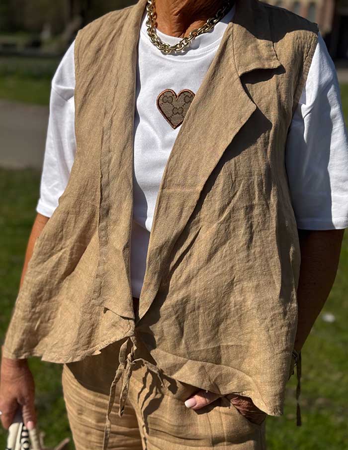 Gilet Le Lin 31241 Camel