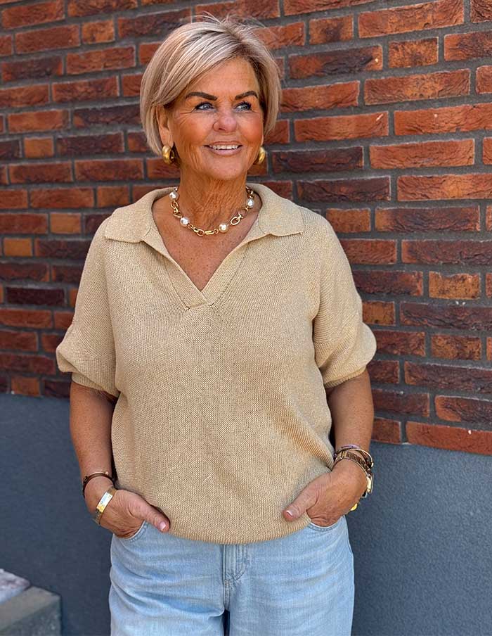 Top Polo Camel