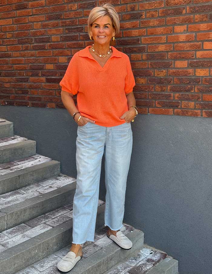Top Polo Oranje