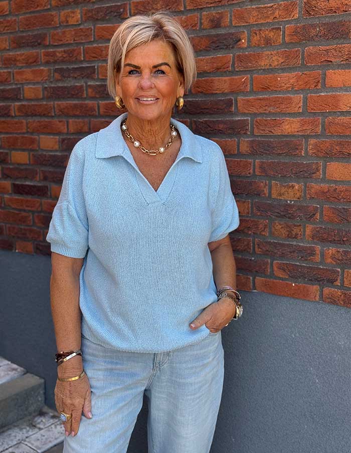 Top Polo Lichtblauw