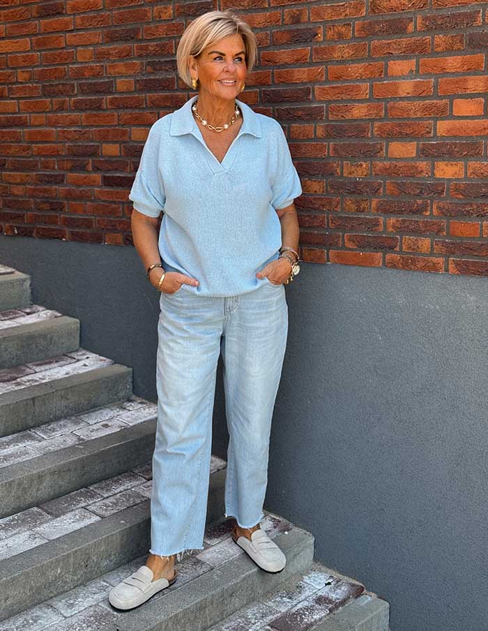 Top Polo Lichtblauw