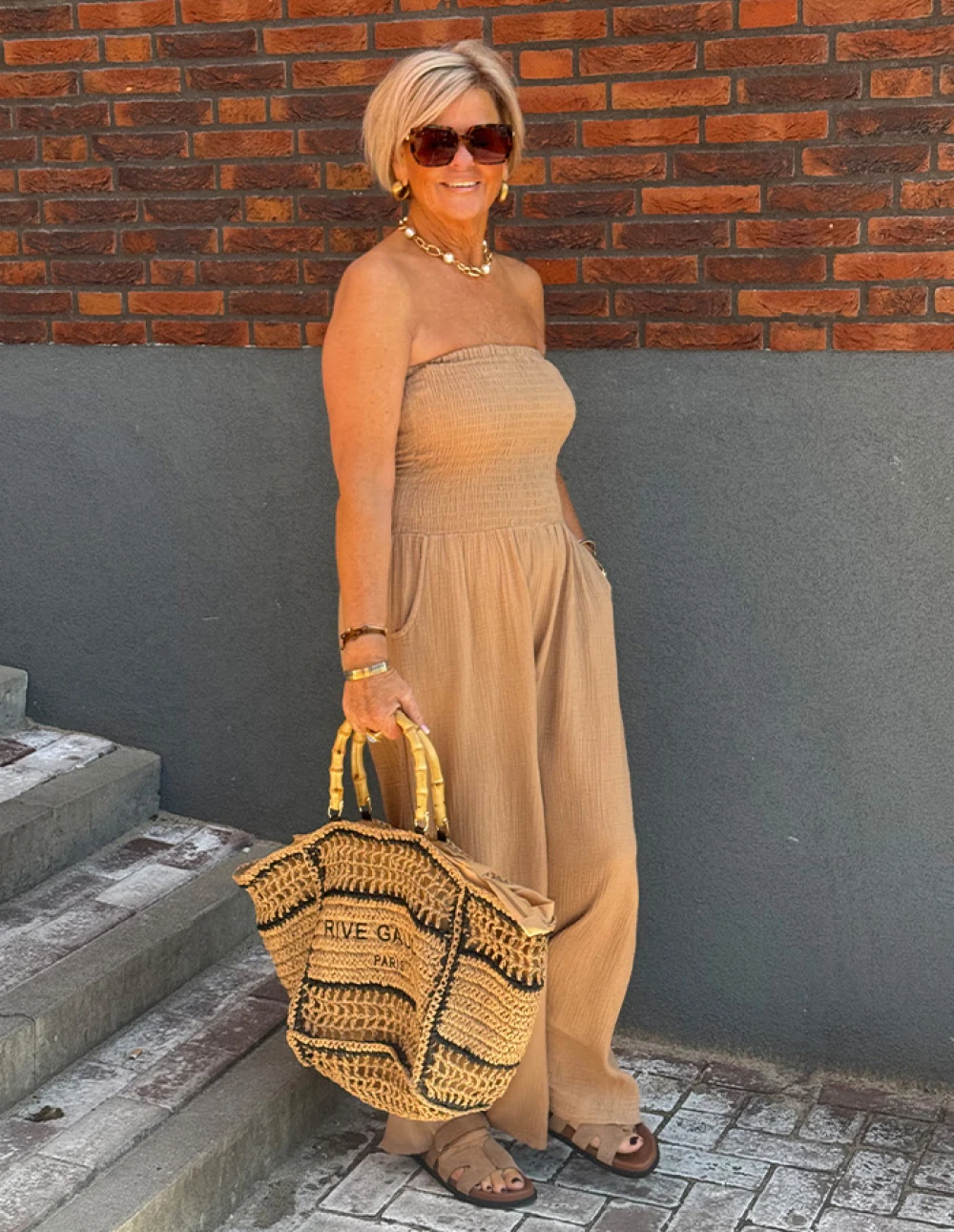 Jumpsuit Summer 22933 Camel