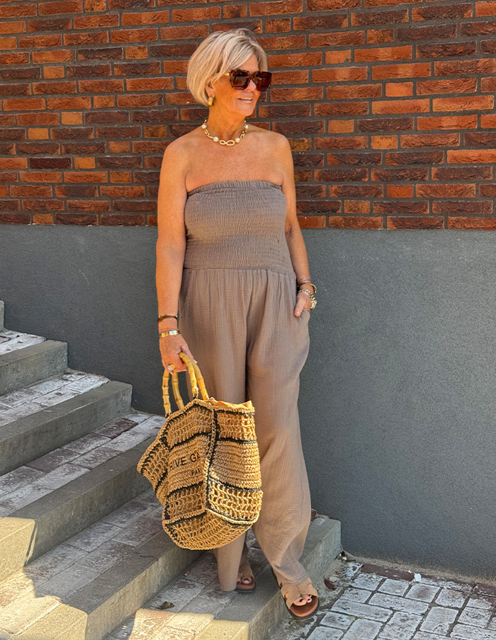 Jumpsuit Summer 22933 Taupe
