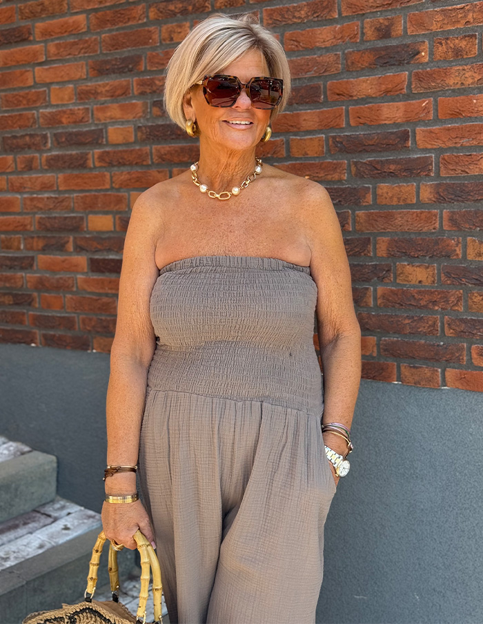 Jumpsuit Summer 22933 Taupe