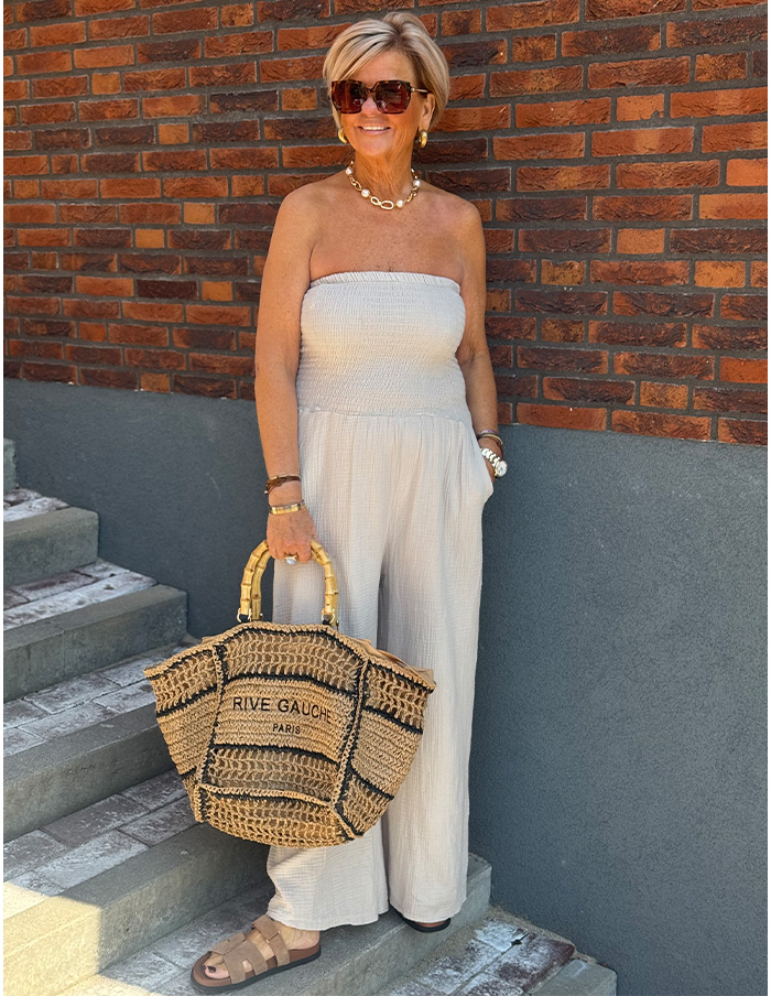 Jumpsuit Summer 22933 Beige
