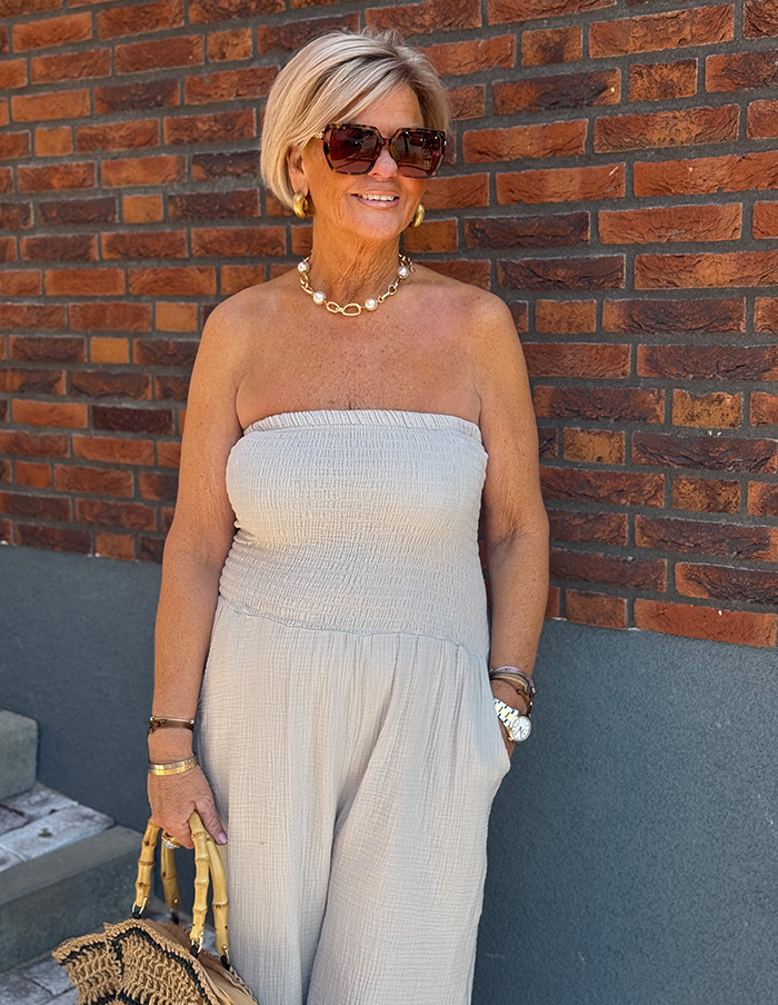 Jumpsuit Summer 22933 Beige