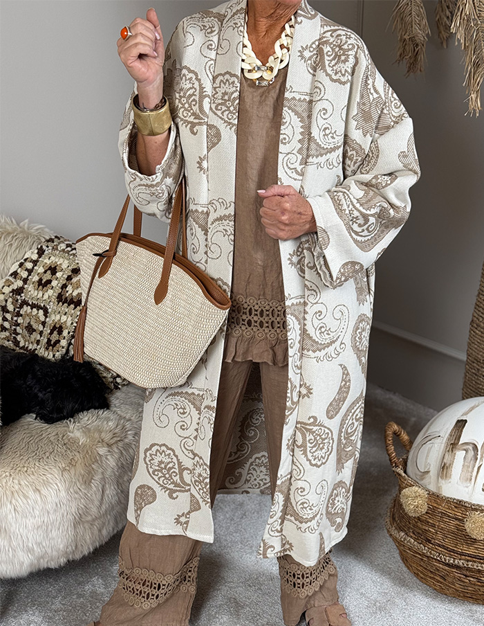Vest Boho Pais 4350 Beige 