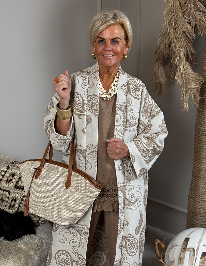 Vest Boho Pais 4350 Beige 