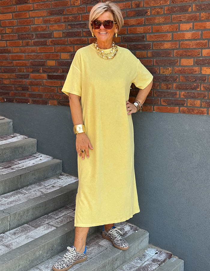 Jurk Sunset Lounge 5141 Geel