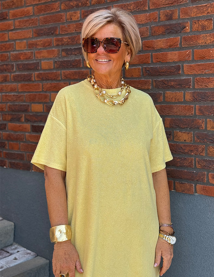 Jurk Sunset Lounge 5141 Geel