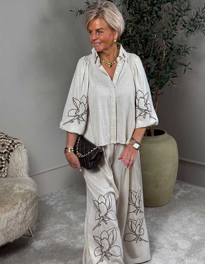 Set Flora Filée 4861 Beige