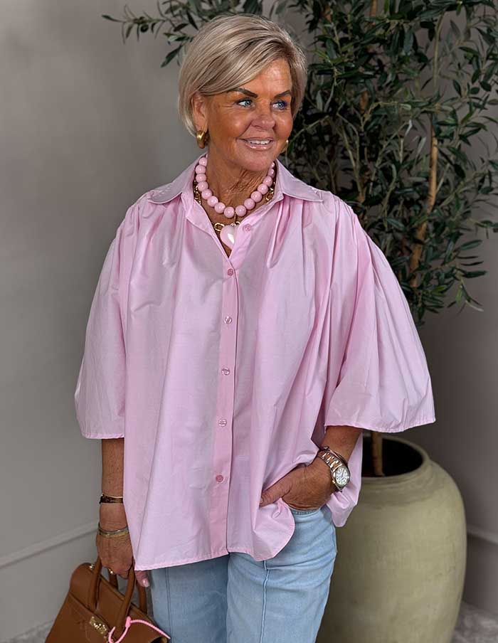 Blouse Flou 39856 Roze