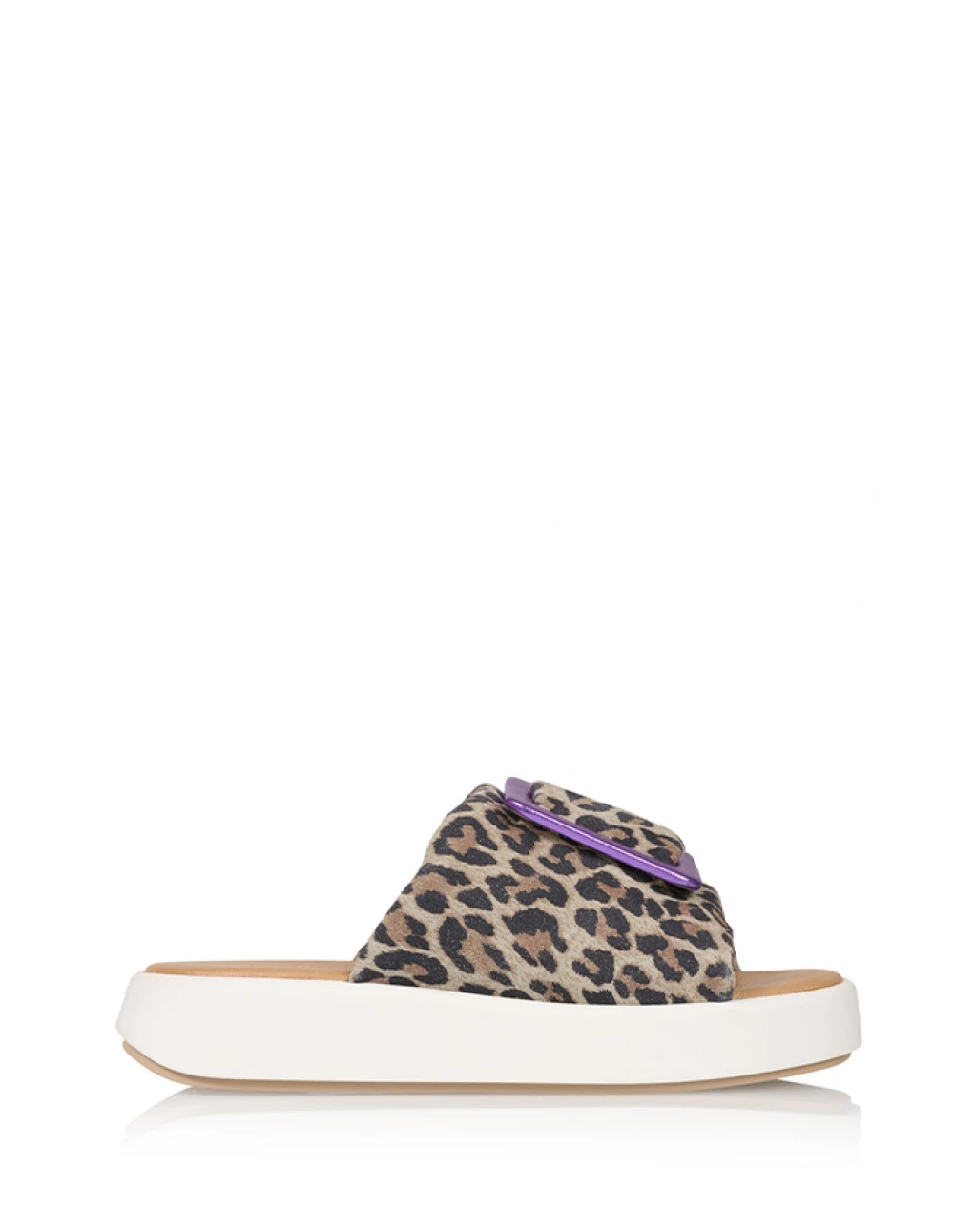 DWRS Slipper Fogo Leopard/Purple