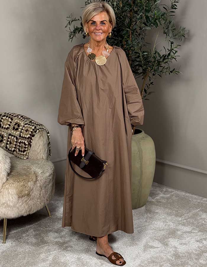 Jurk Mybell 90275 Taupe 