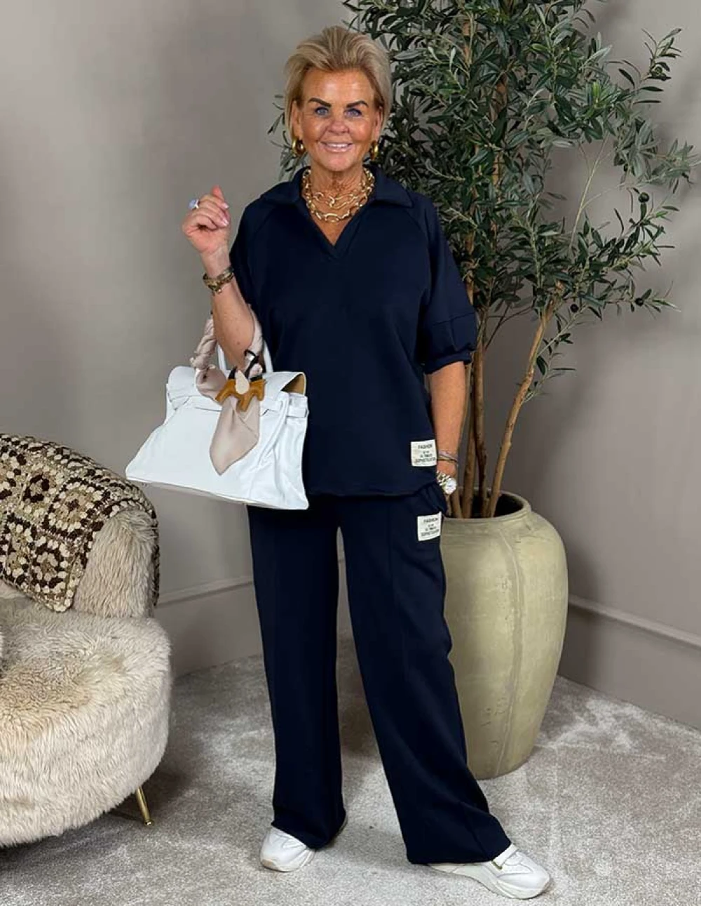Set Fashion Polo 12342 Donkerblauw