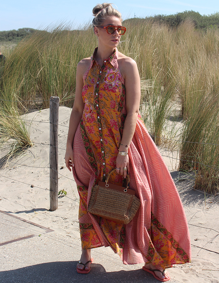 Jurk Alisha Geel