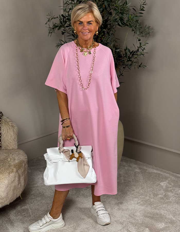 Jurk Perfect But 12588 Roze
