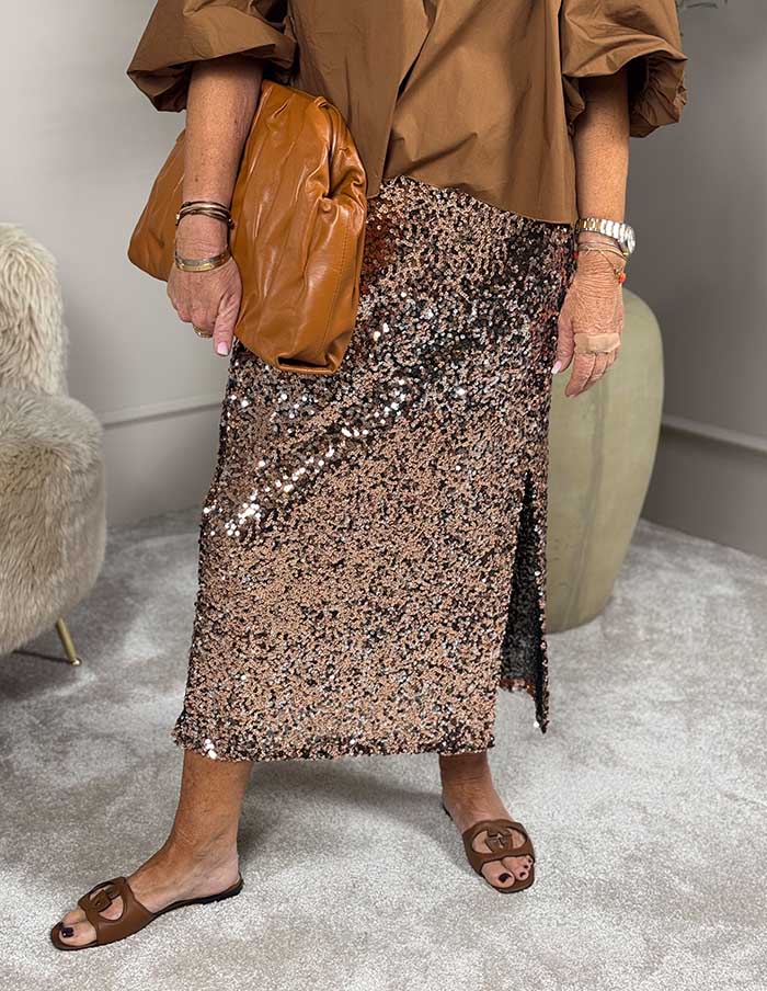 Rok Kai Pailletten 6603 Brons