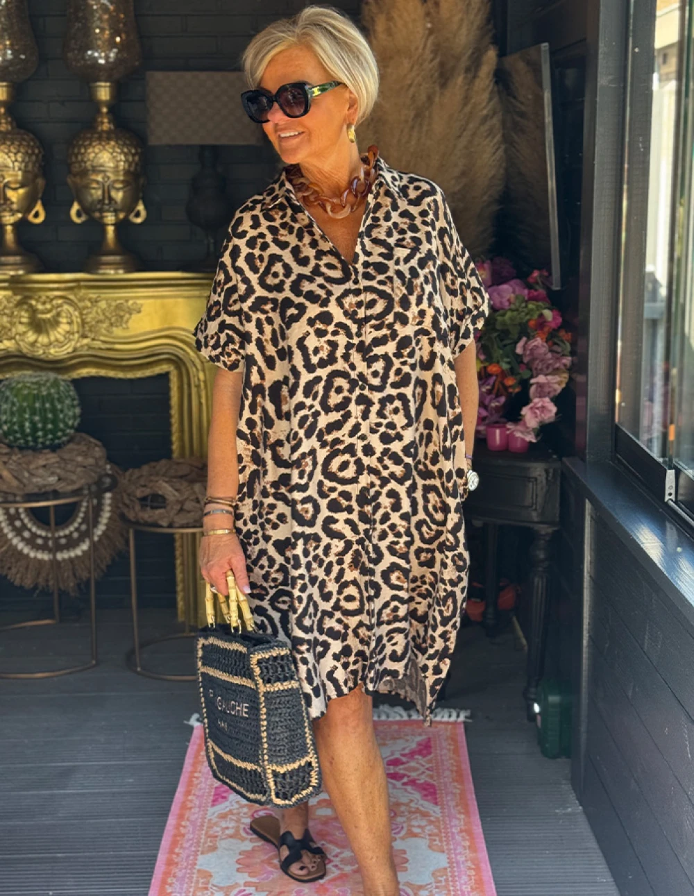 Jurk 1 Mancha Loca Leopard 613 Beige