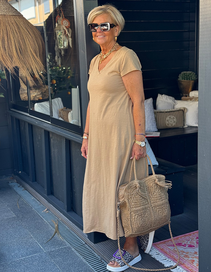 Jurk Shirt Liv 499 Camel