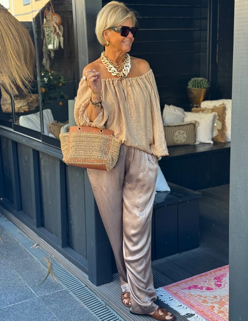 Broek Aura 32331 Taupe 