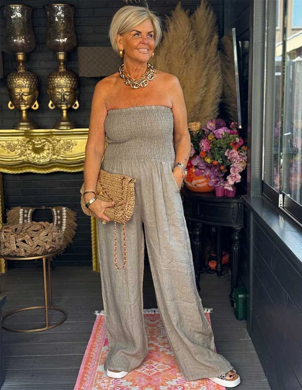 Jumpsuit Floraville 22933 Taupe